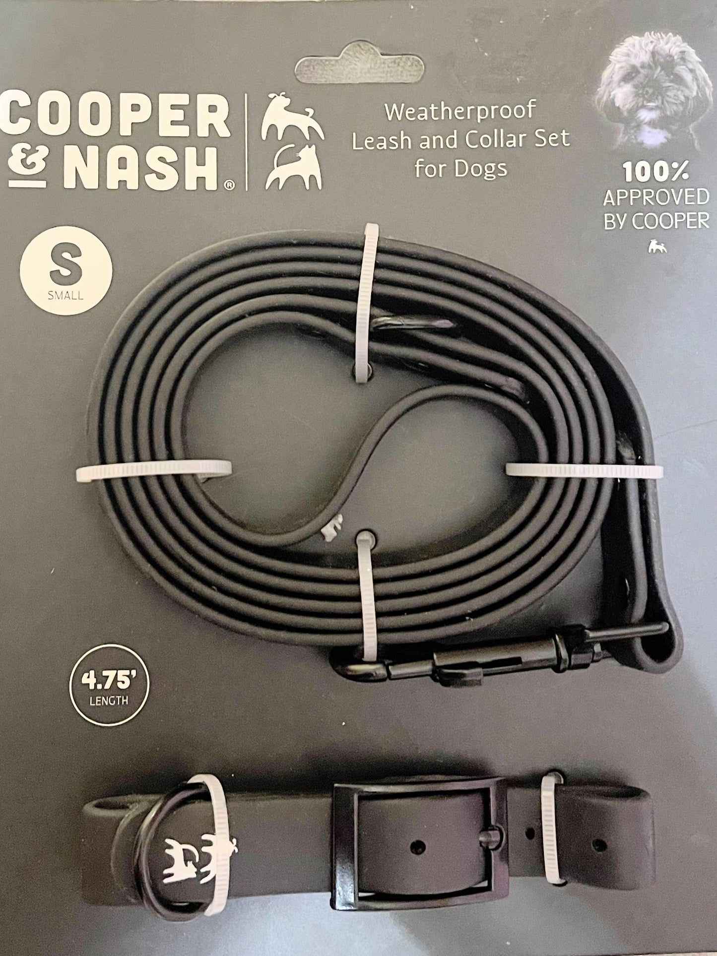Cooper & Nash weatherproof Leash & Collar Set Small Dogs