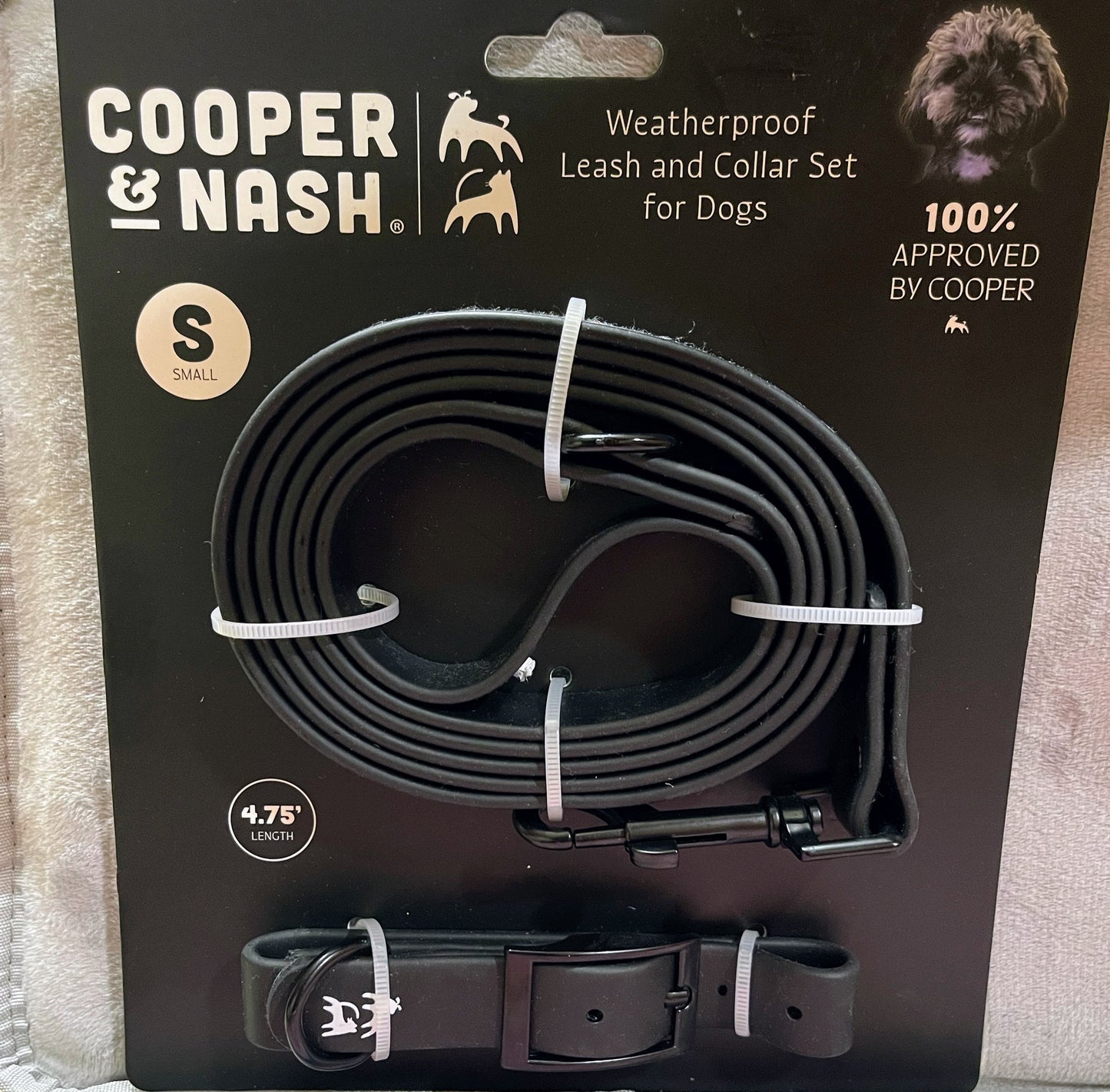 Cooper & Nash weatherproof Leash & Collar Set Small Dogs